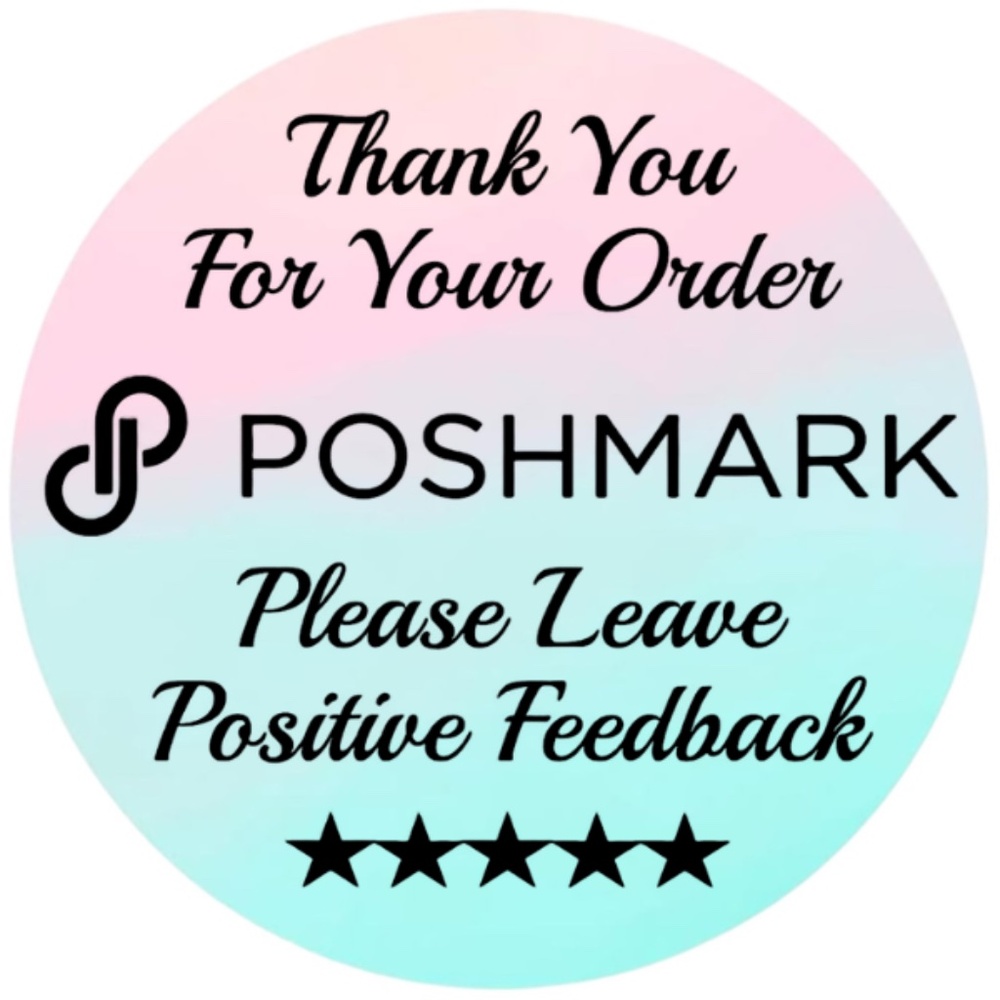 Thank You For Your Poshmark Purchase Labels Stickers 12 colors to choose from - Picture 10 of 14